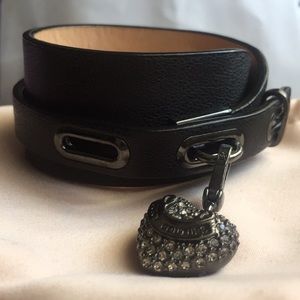 Black juicy couture cuff with charm.